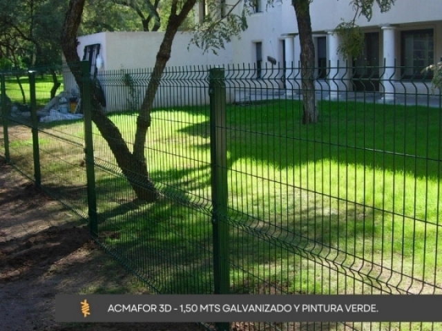 ACMAFOR 3D - 1,50 MTS GALVANIZADO Y PINTURA VERDE.